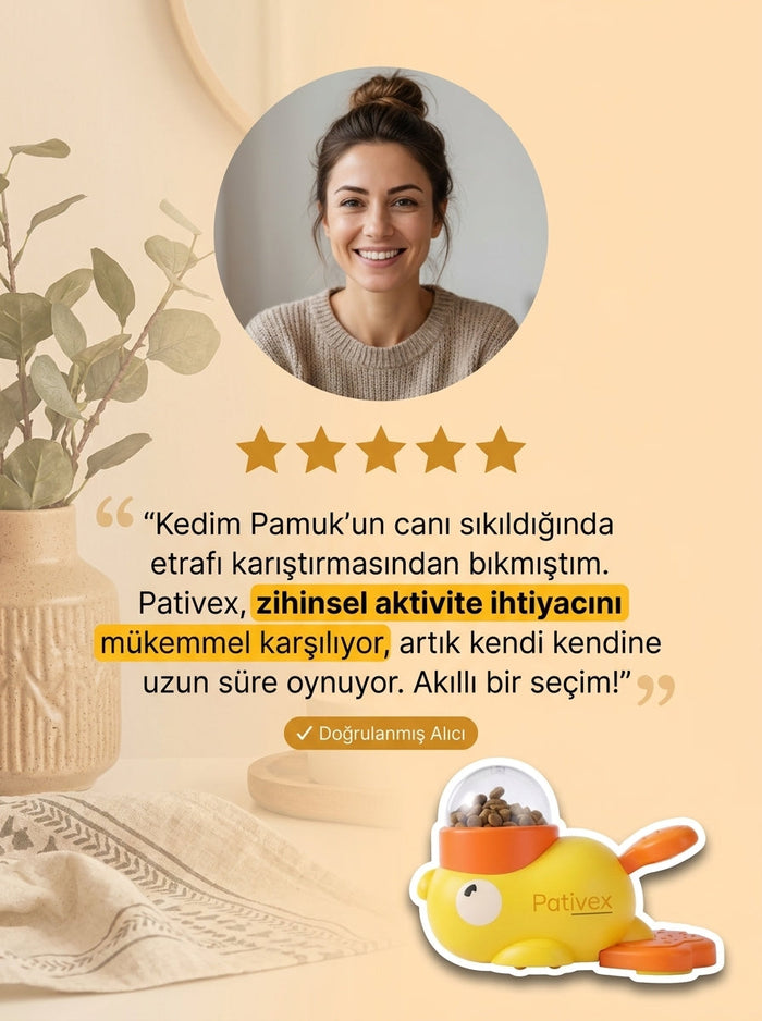 Pativex İnteraktif Ödül Mama Oyuncağı 4